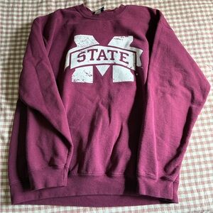 Maroon Mississippi State Crewneck Sweater